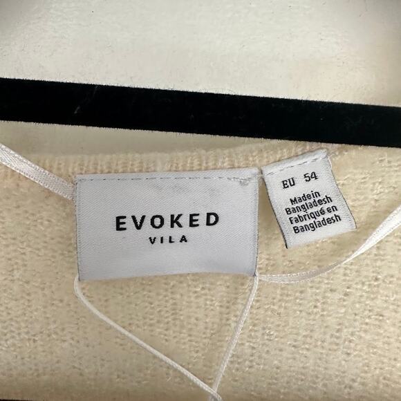 NWT Evoked Vila Womens Curve Viemma L/S Wrap Mid Calf Knit Dress Size US 22 - Picture 7 of 11